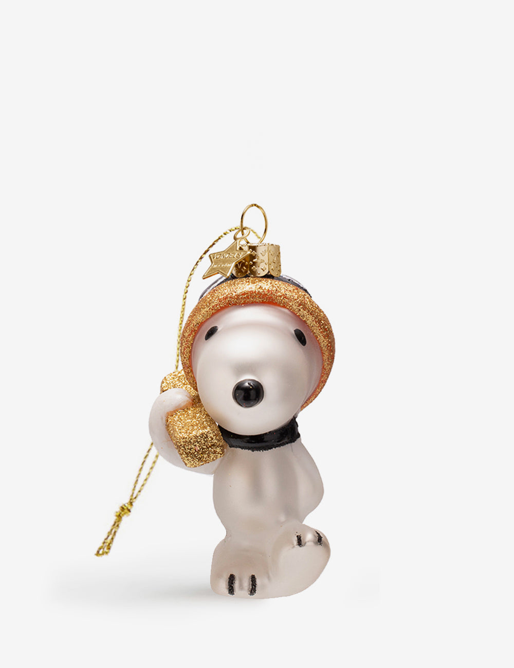 Snoopy glass ornament 