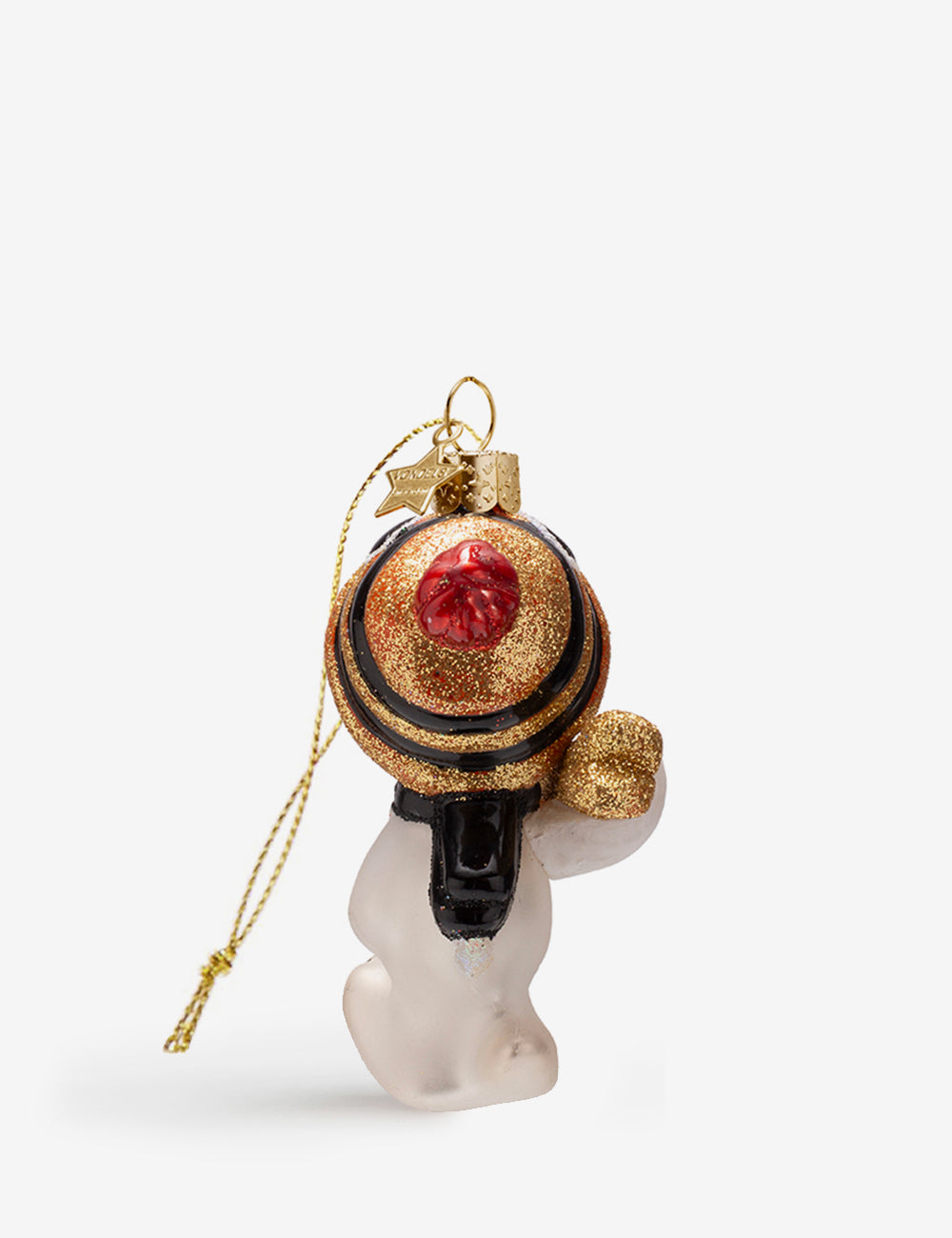 Snoopy glass ornament 