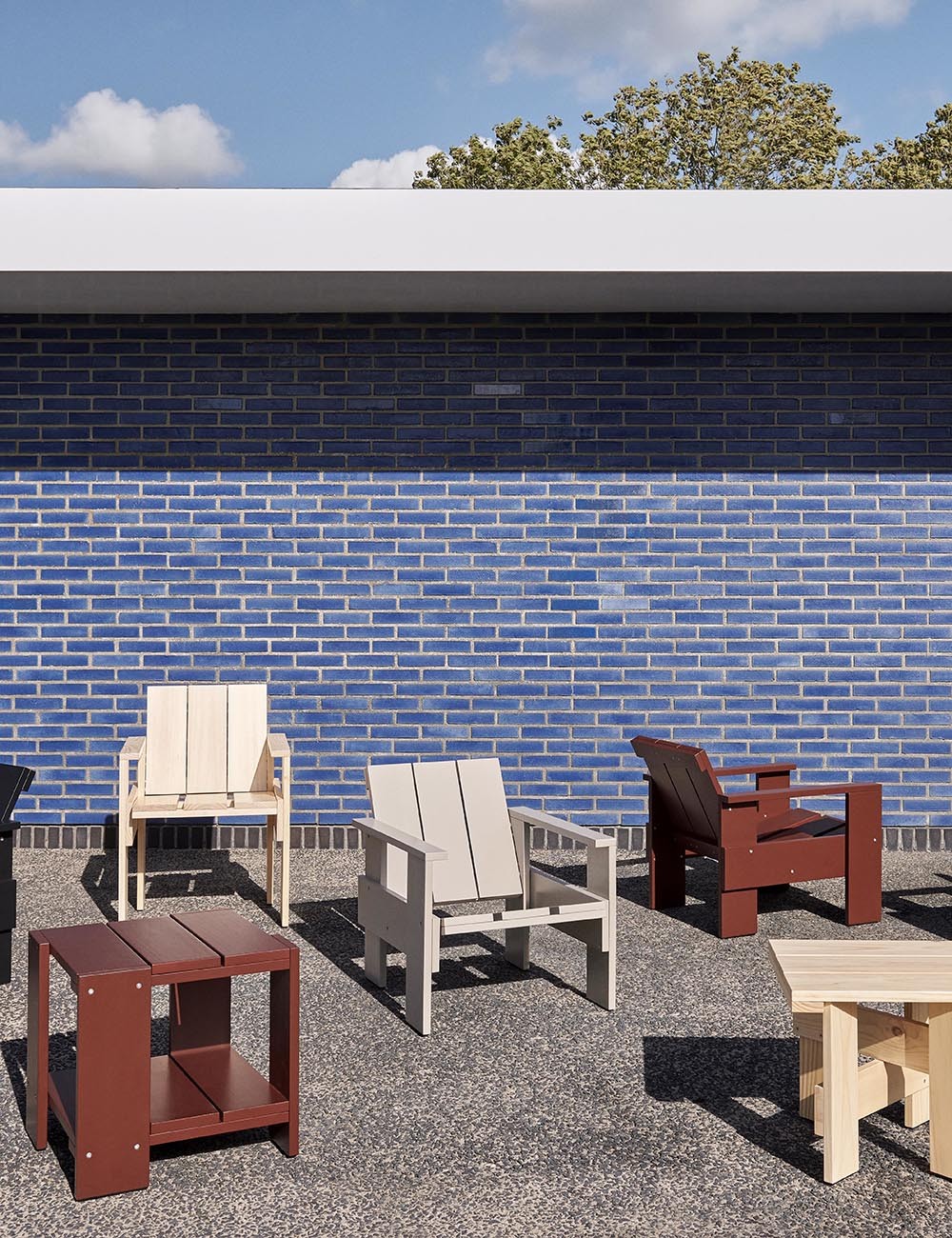 chaise longue en caisse