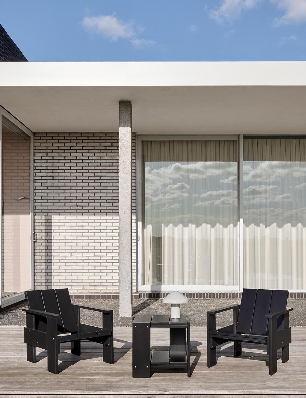 chaise longue en caisse