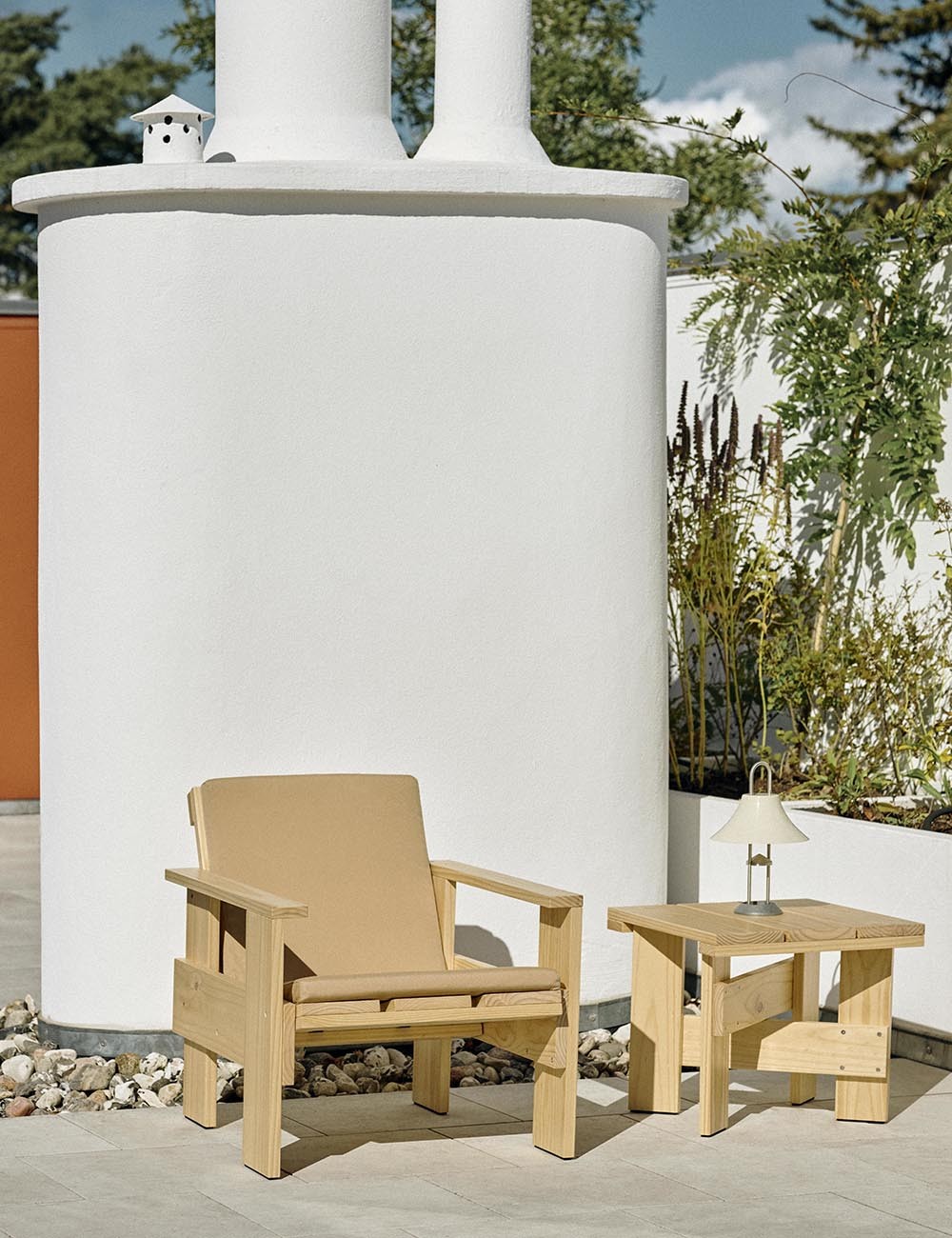 crate lounge chair folding cushion