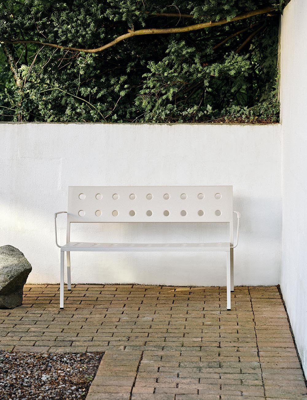 banc de salle à manger de balcon avec accoudoirs