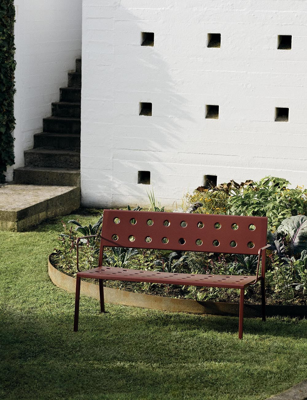 banc de salle à manger de balcon avec accoudoirs