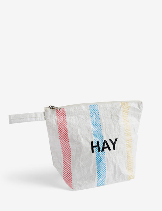 candy stripe wash bag m