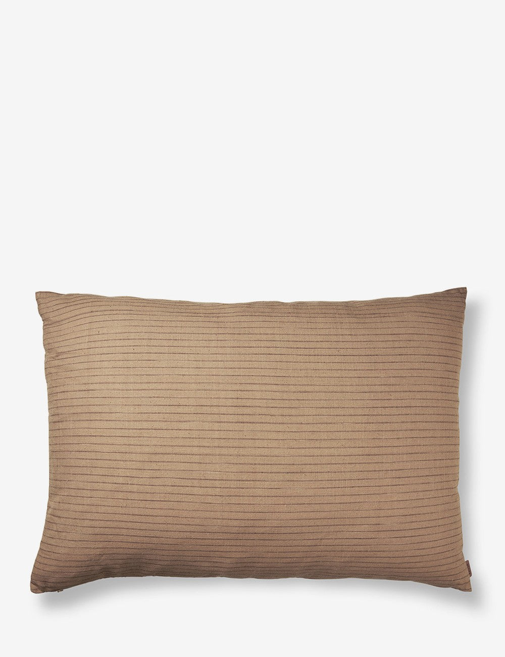 cojín brown cotton lines