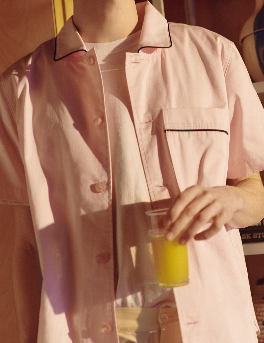 OUTLINE PYJAMA S/S SHIRT