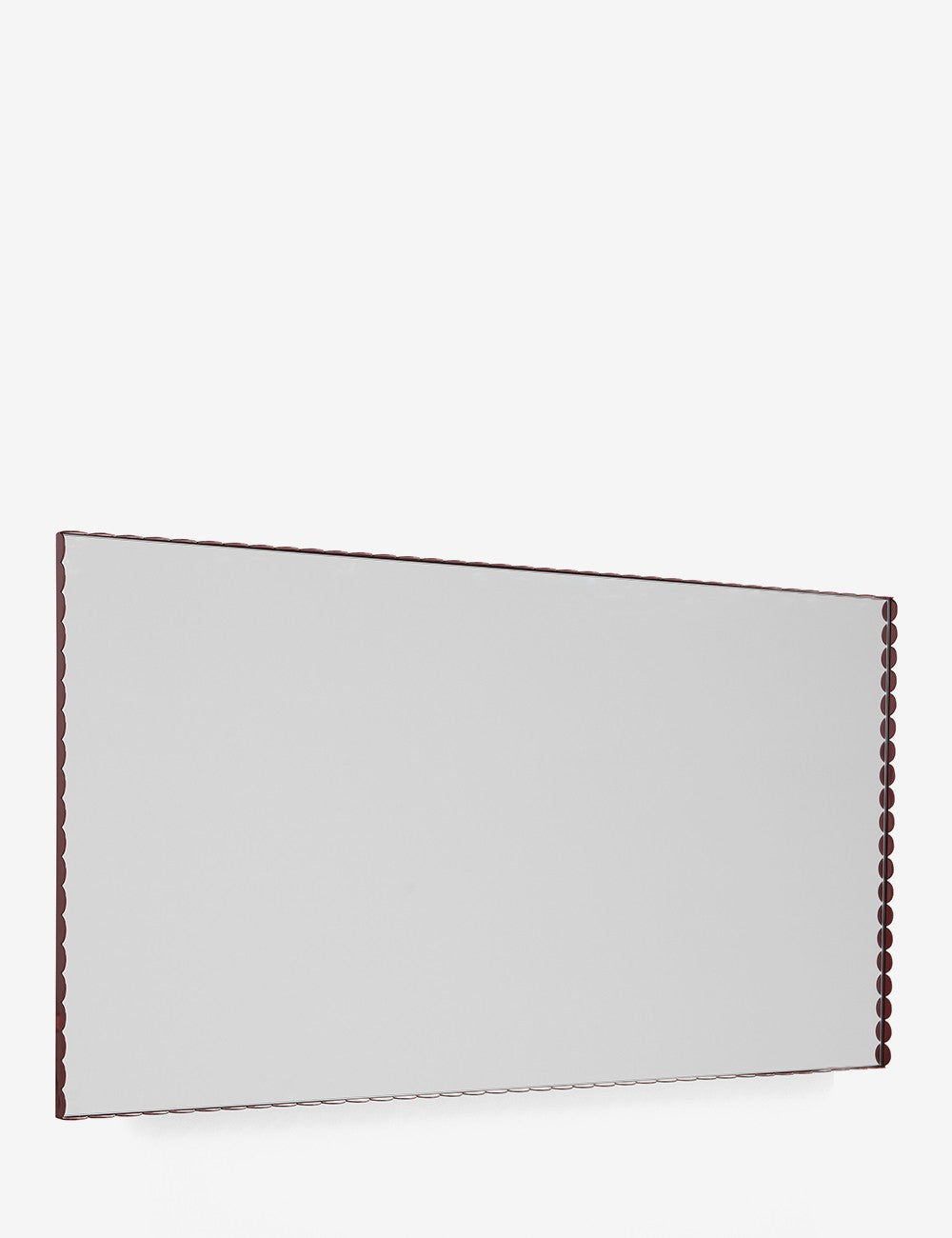 espejo arcs rectangle l burgundy