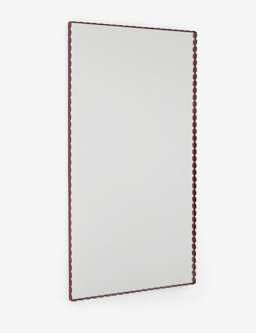 espejo arcs rectangle l burgundy