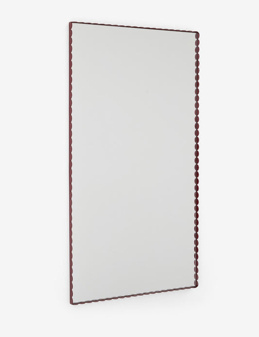 espejo arcs rectangle l burgundy