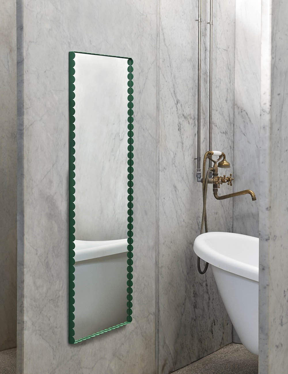 espejo arcs rectangle green