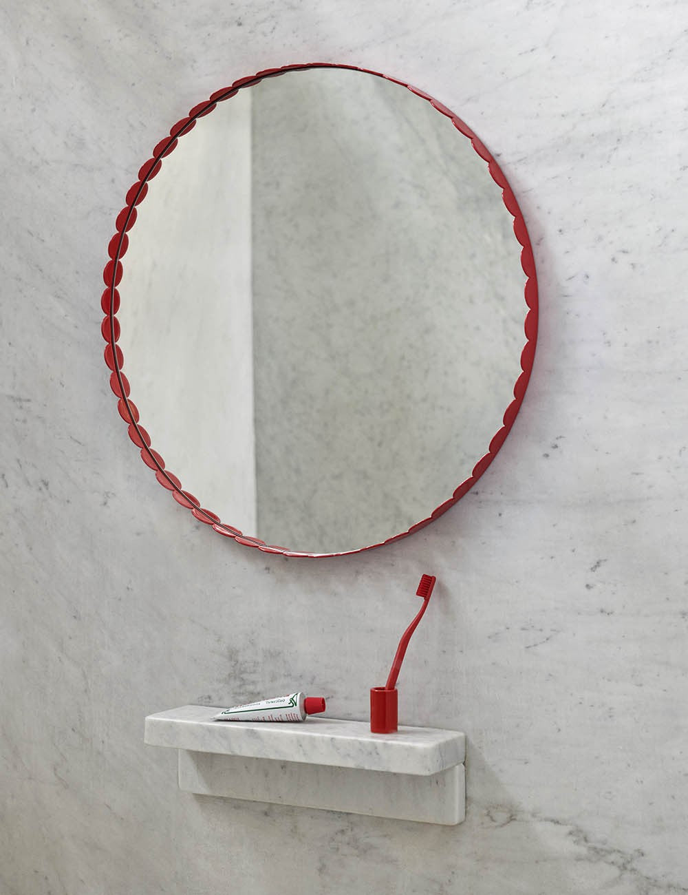espejo arcs round red