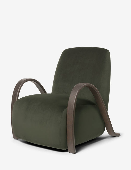 buur lounge chair rich velvet