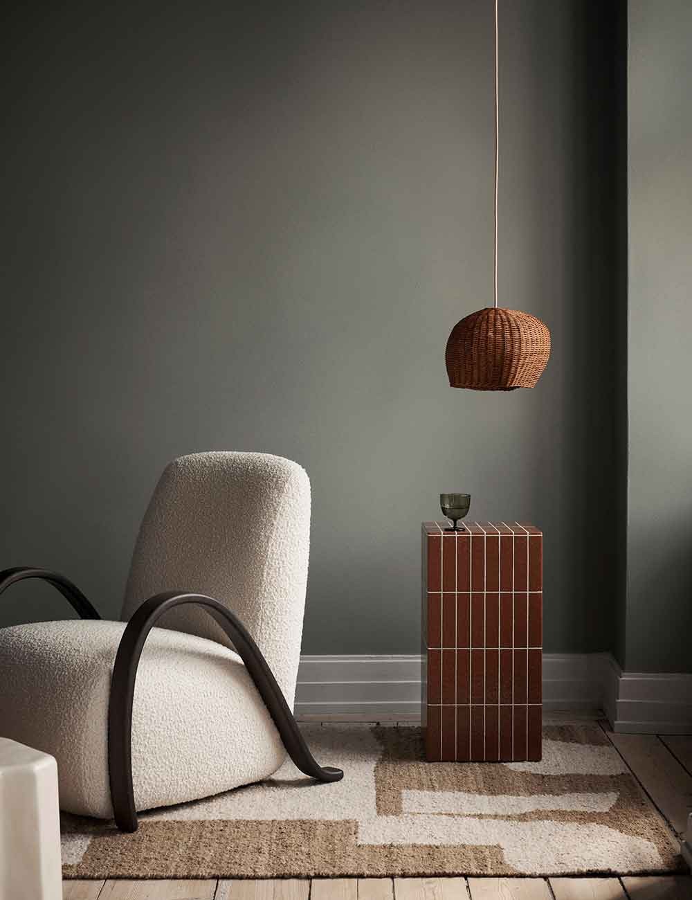 buur lounge chair nordic bouclé