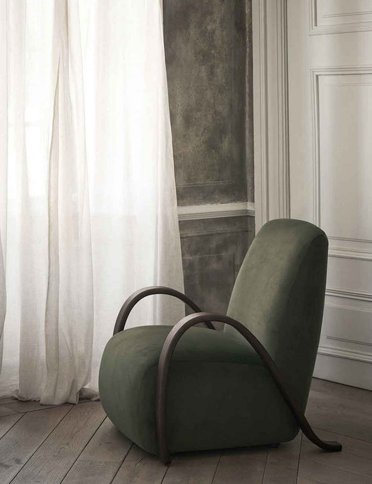 buur lounge chair rich velvet