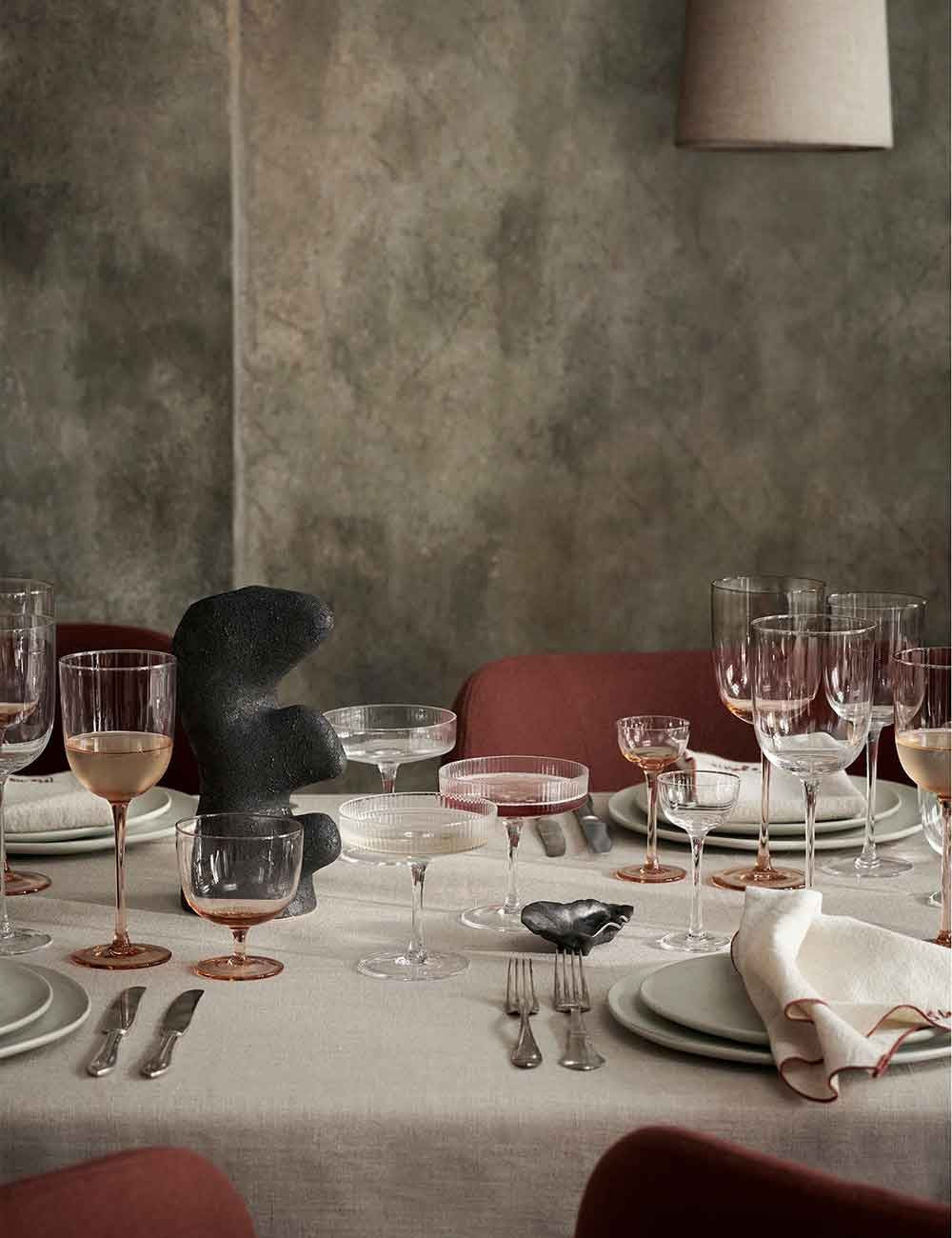 ensemble de 2 verres à vin rouge