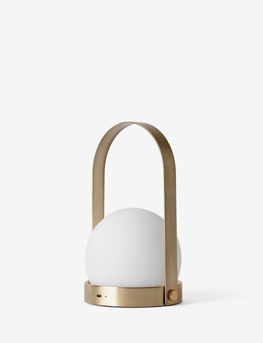 carrie lamp brass