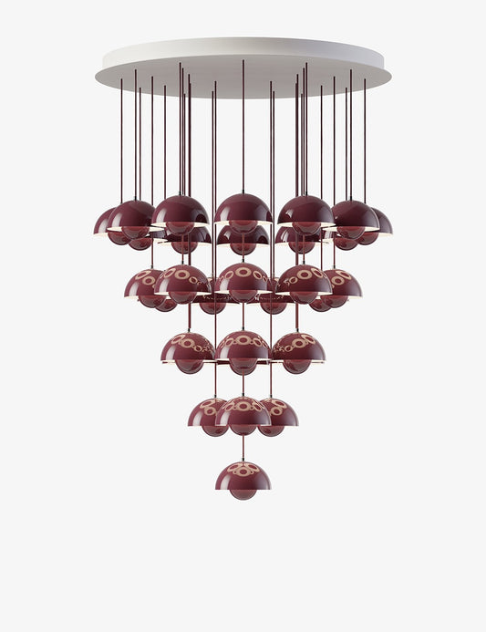 FLOWERPOT CHANDELIER VP10, 31 PENDANTS