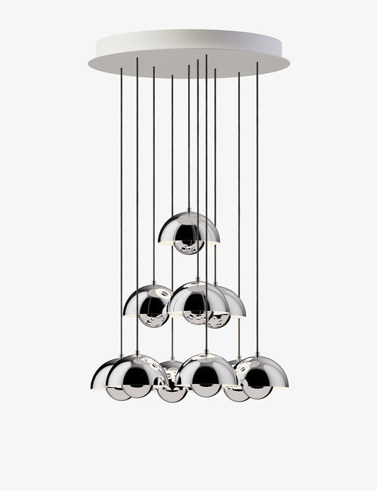 lustre pot de fleurs vp1, 10 pendentifs