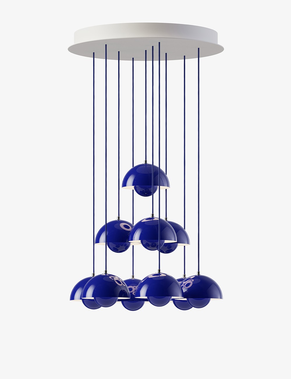 FLOWERPOT CHANDELIER VP1, 10 PENDANTS