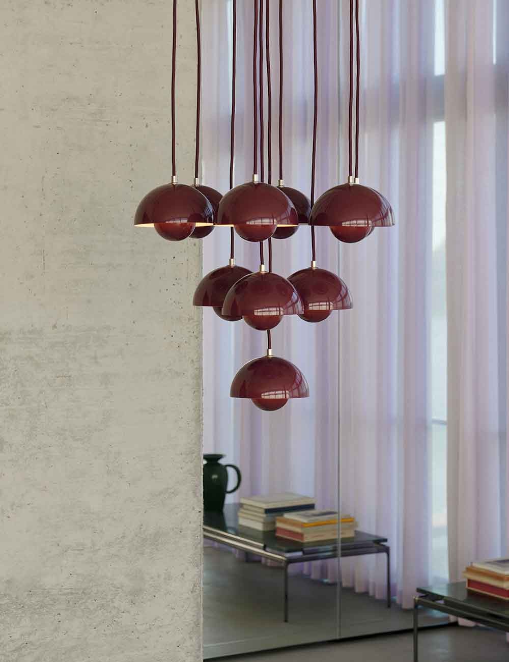 FLOWERPOT CHANDELIER VP1, 10 PENDANTS