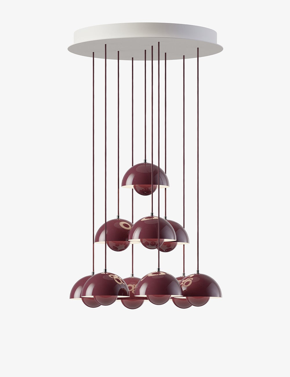 FLOWERPOT CHANDELIER VP1, 10 PENDANTS
