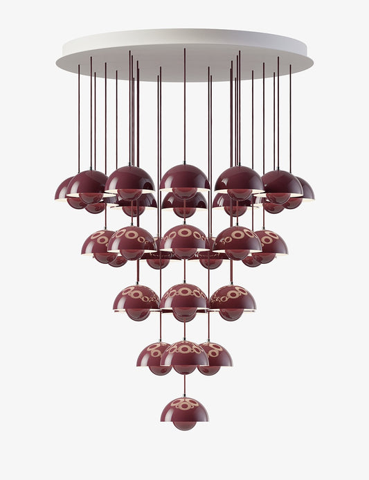 FLOWERPOT CHANDELIER VP1, 31 PENDANTS