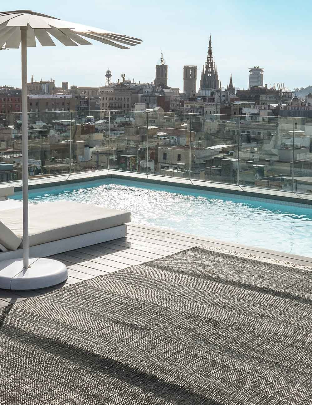 Tapis d'extérieur très texturé