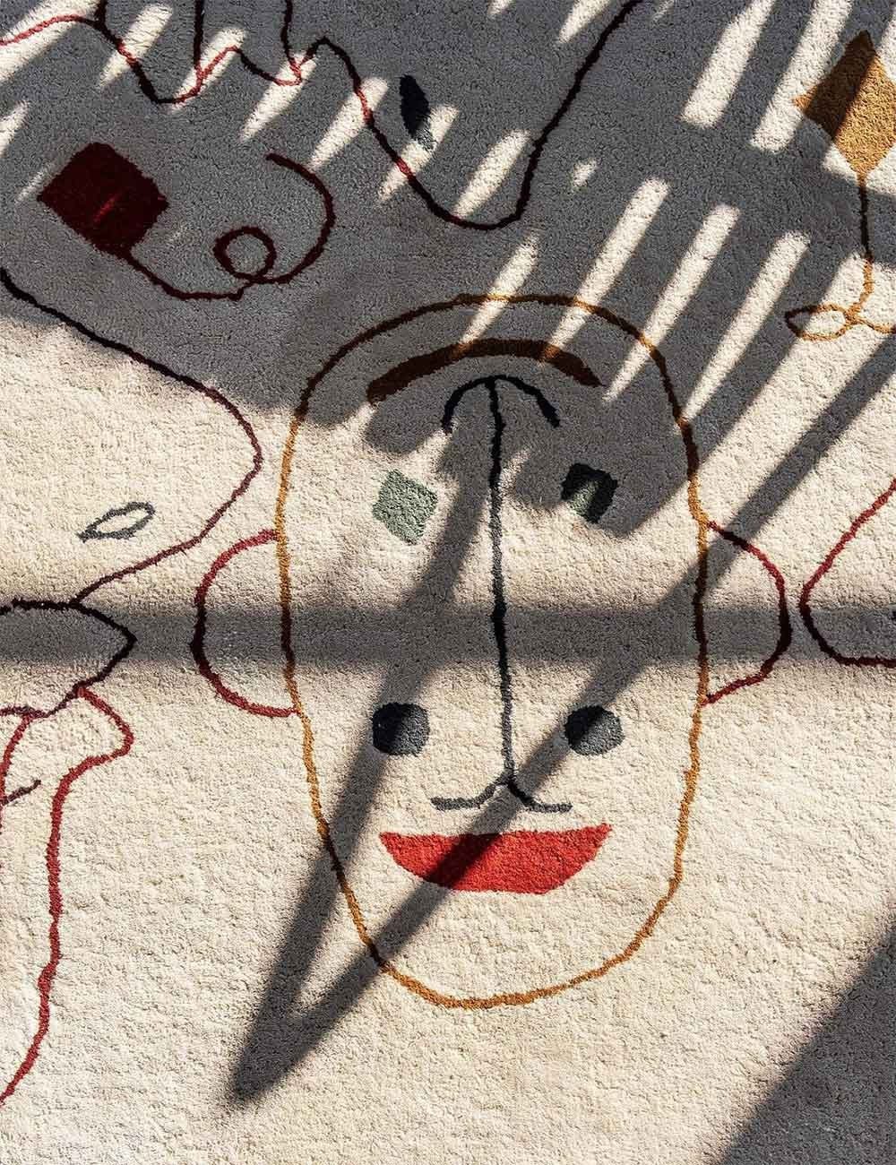 silhouette outdoor rug