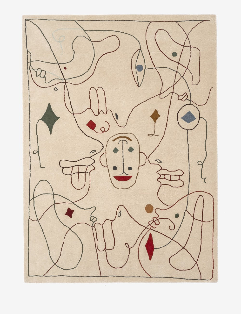 silhouette outdoor rug