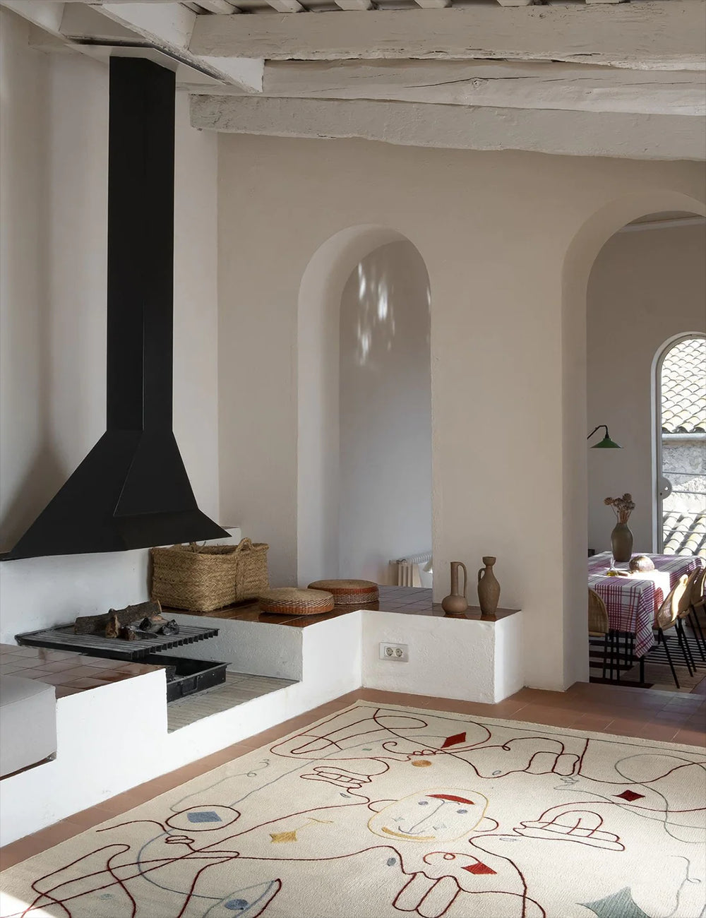 silhouette kelim rug