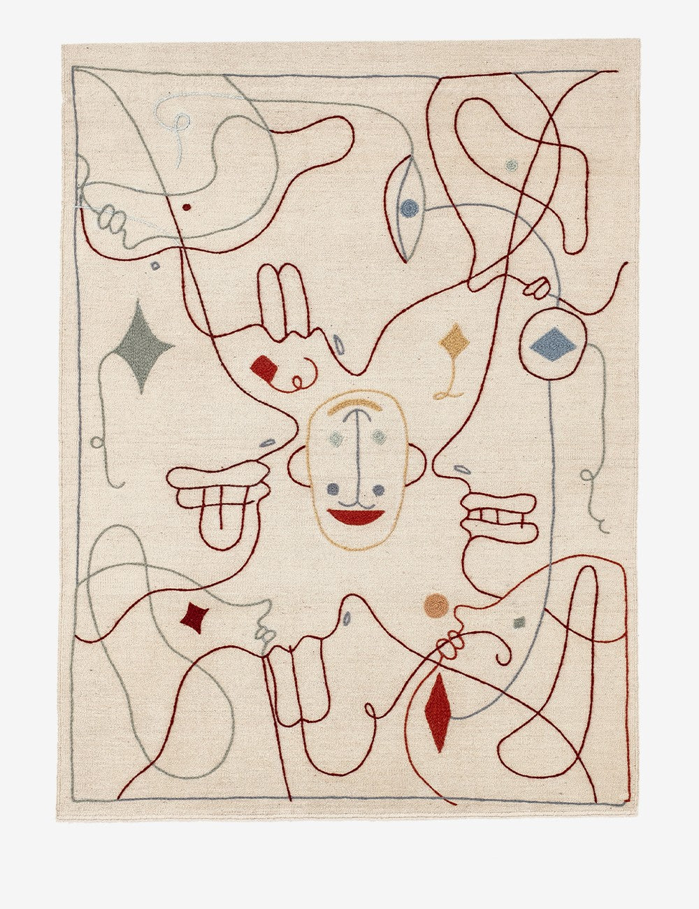 silhouette kelim rug