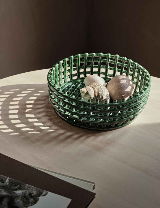 CERAMIC CENTREPIECE GREEN