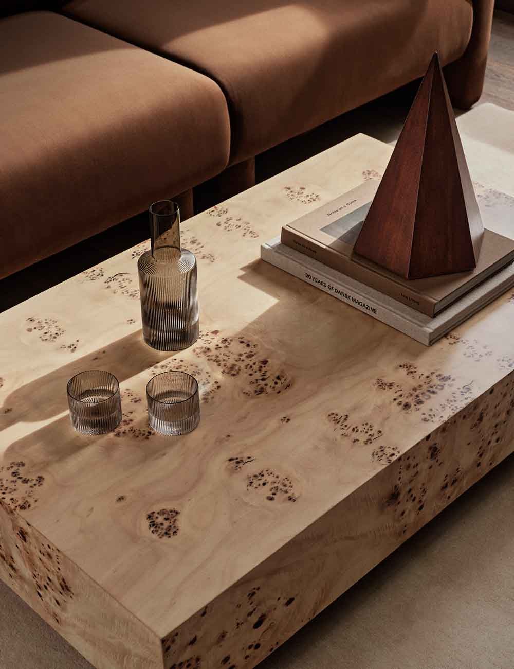 table basse en ronce