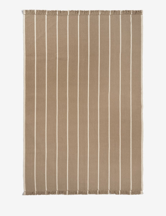 calm kelim rug sand