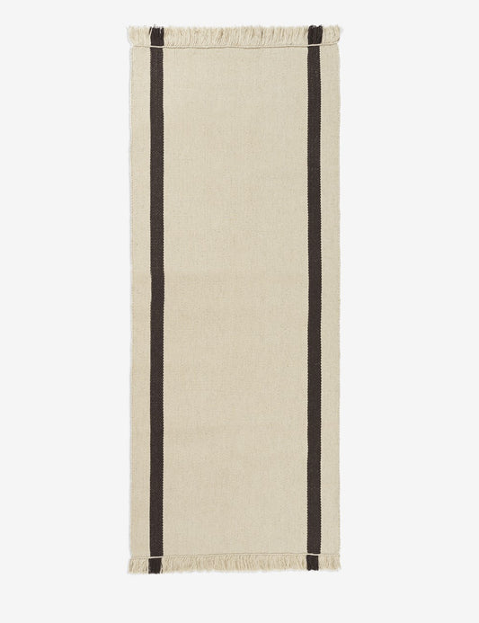 Calm Kelim Runner Blanc cassé