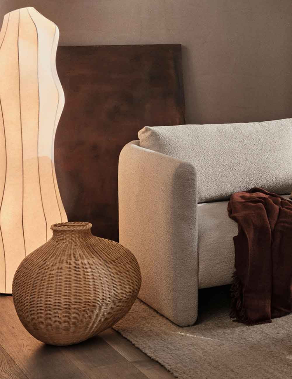 BOLA BRAIDED FLOOR VASE