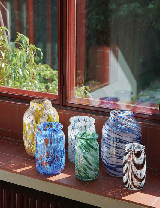 Splash roll neck vase M