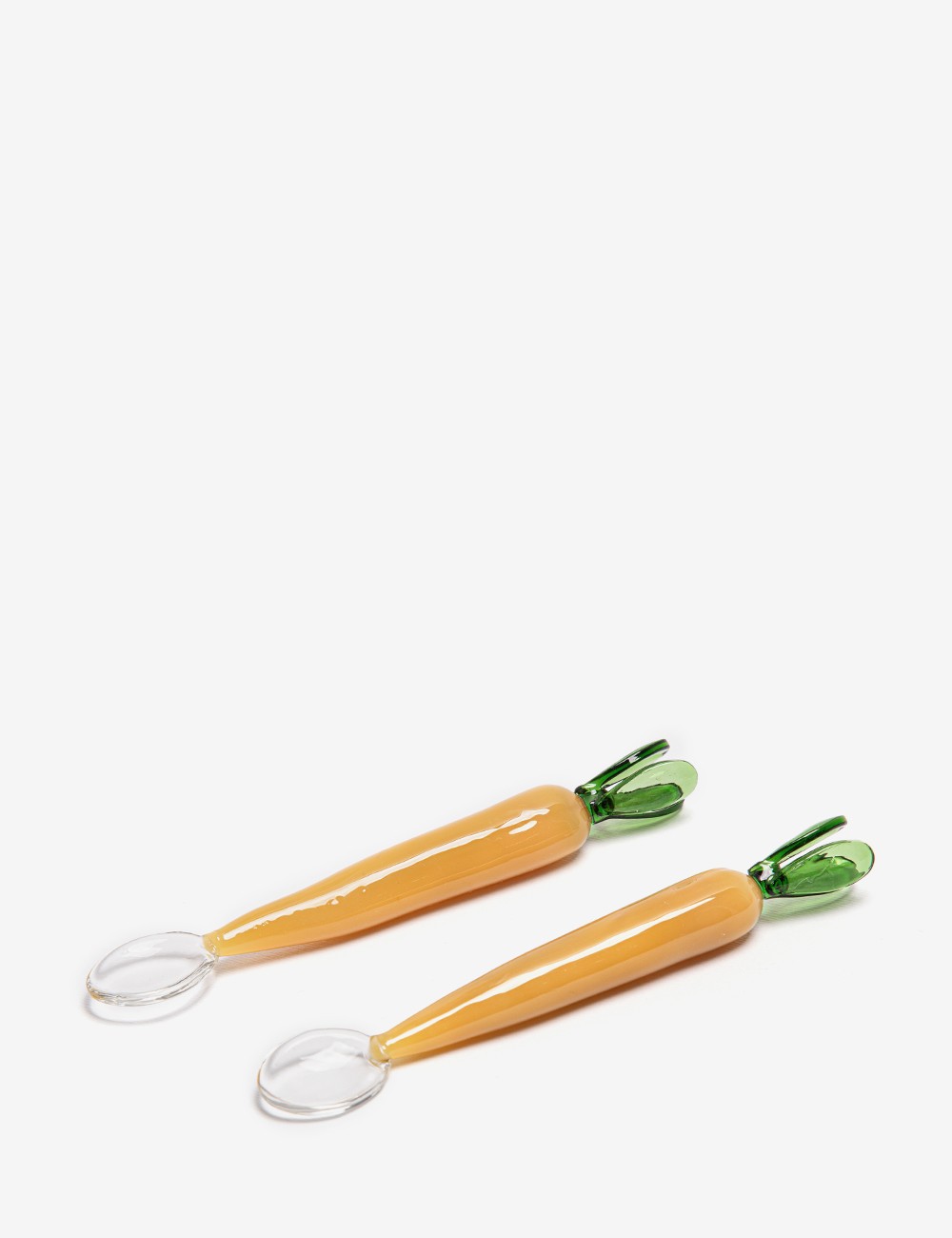 GLASS SPOON CARROT 2 SET