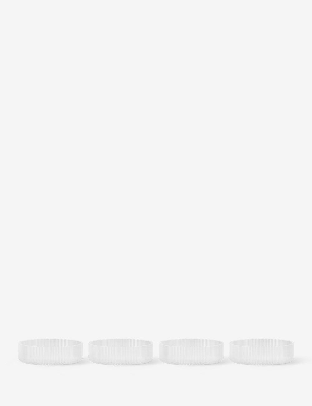 Set di 4 ciotole ondulate