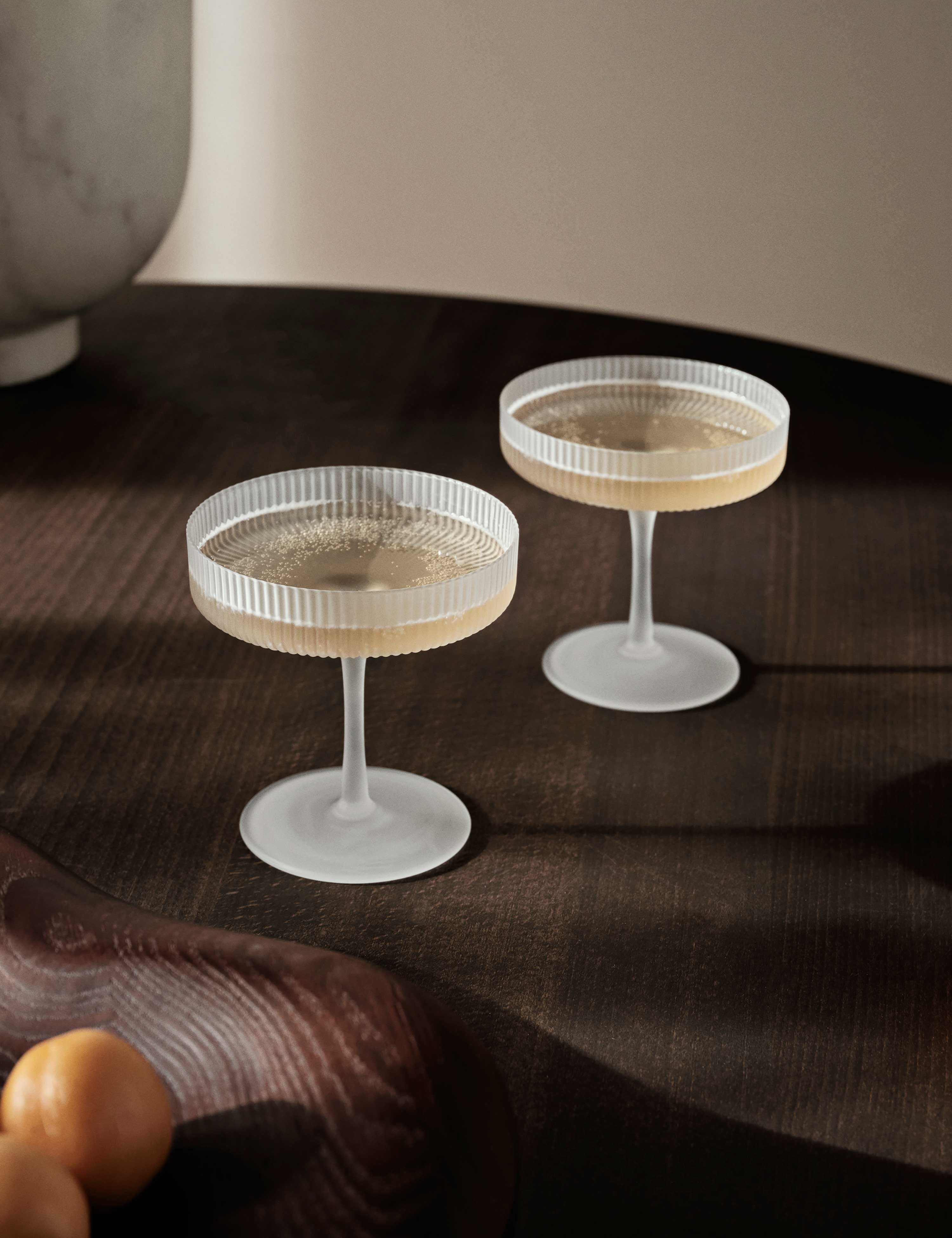 Verres à champagne Ripple, lot de 2