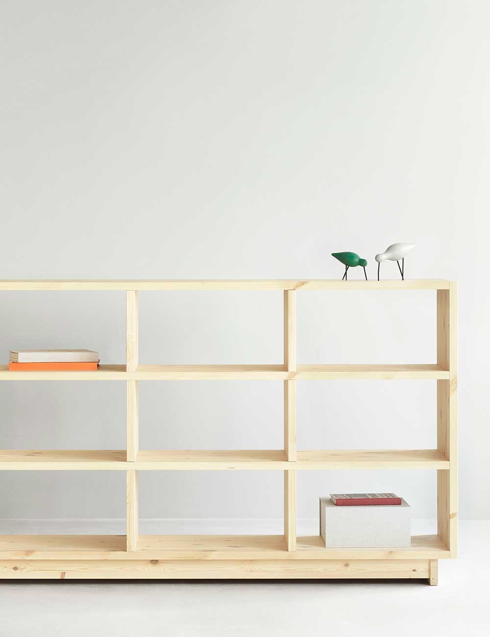 plank bookcase high