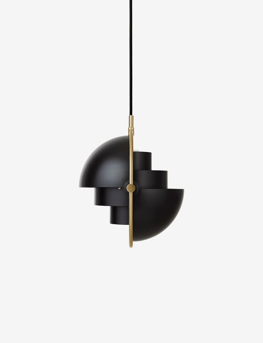 multi-lite pendant small black