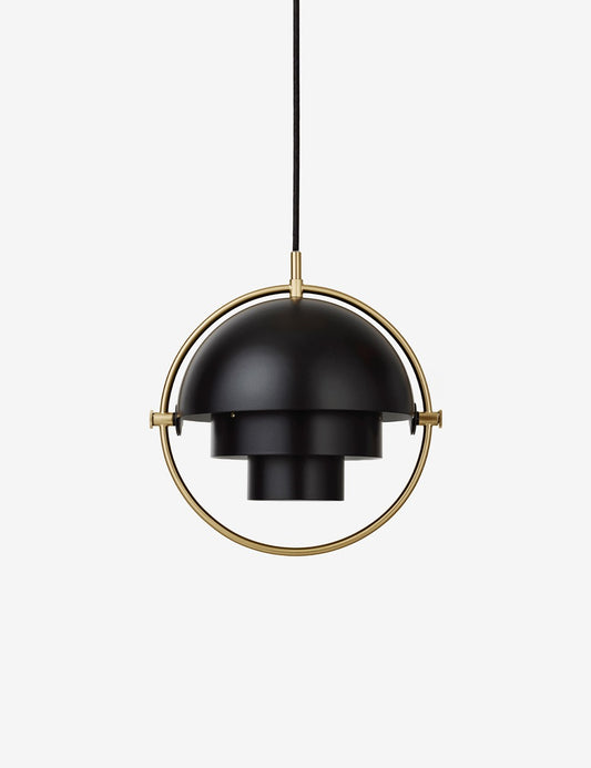 multi-lite pendant small black