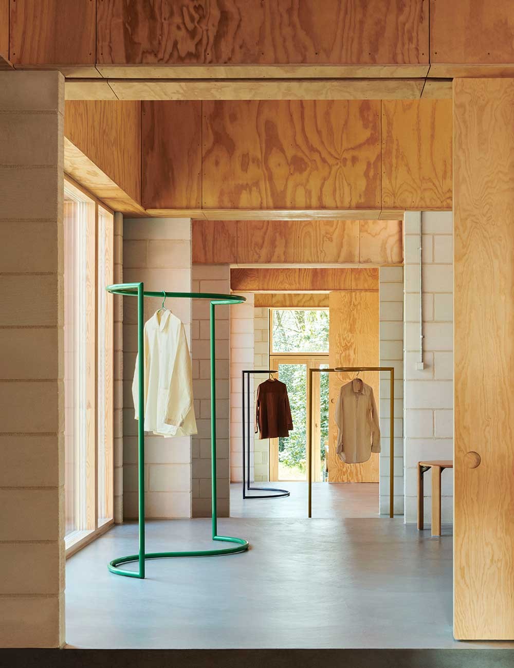 rack di colori a forma di S