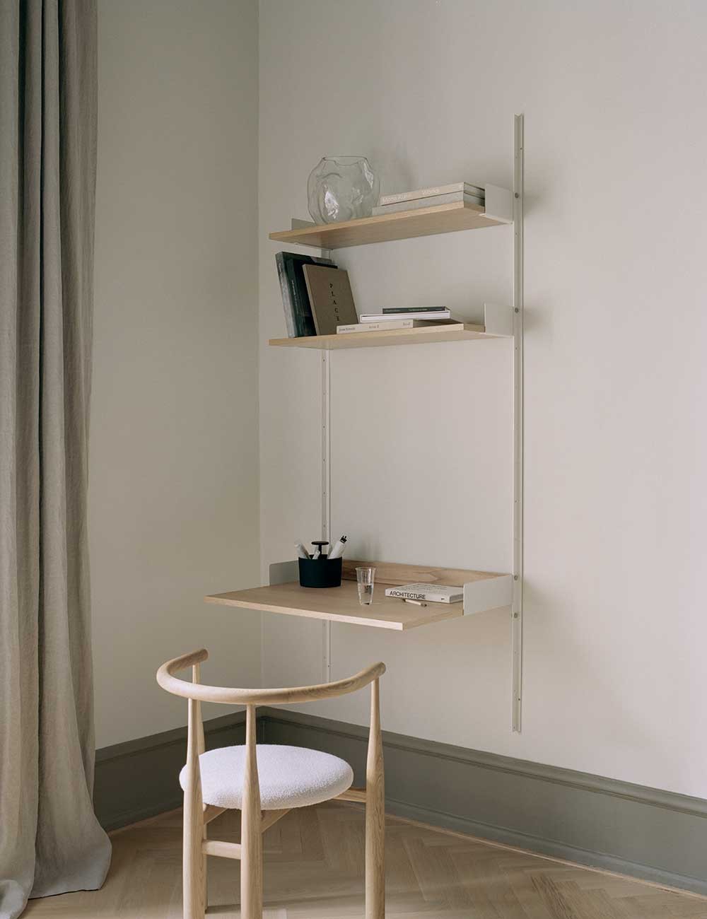 new works study shelf