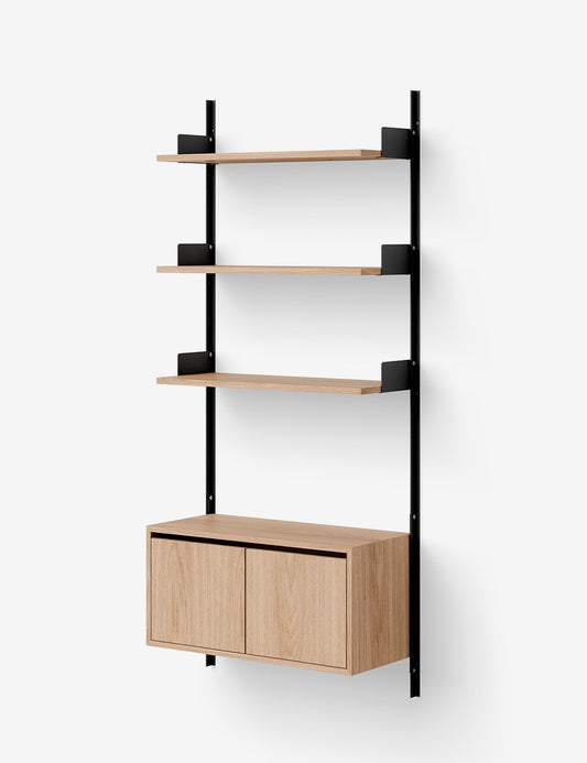 new works wall shelf 1900 cabinet low w. doors