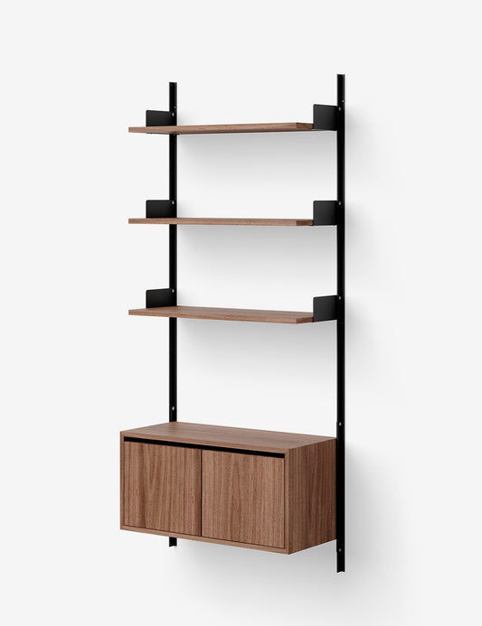 new works wall shelf 1900 cabinet low w. doors