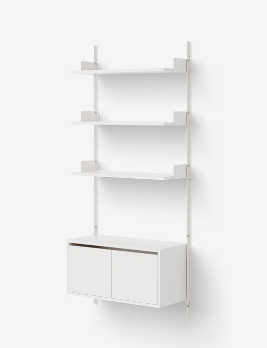 new works wall shelf 1900 cabinet low w. doors