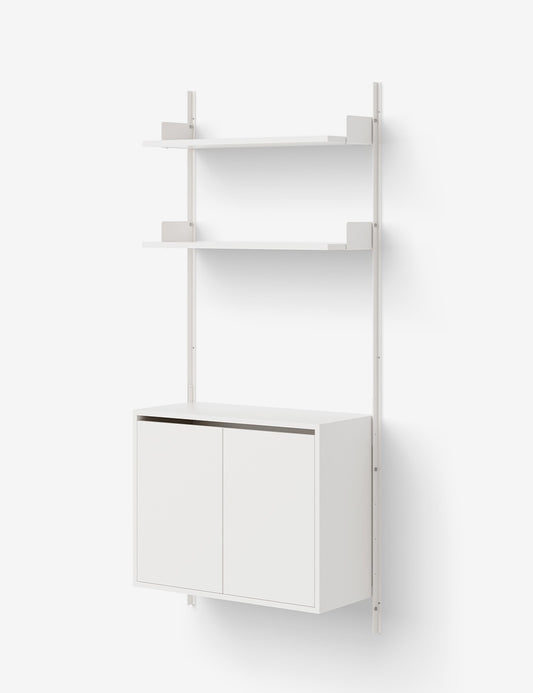 NEW WORKS WALL SHELF 1900 CABINET TALL w. DOORS