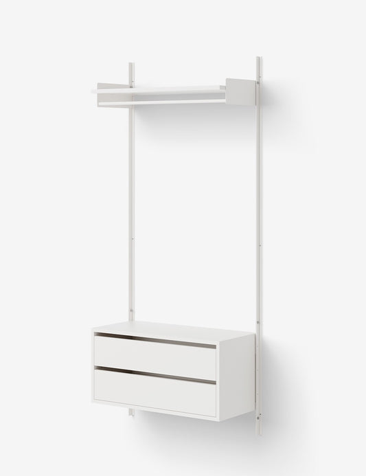 new works wardrobe shelf cabinet w. drawers